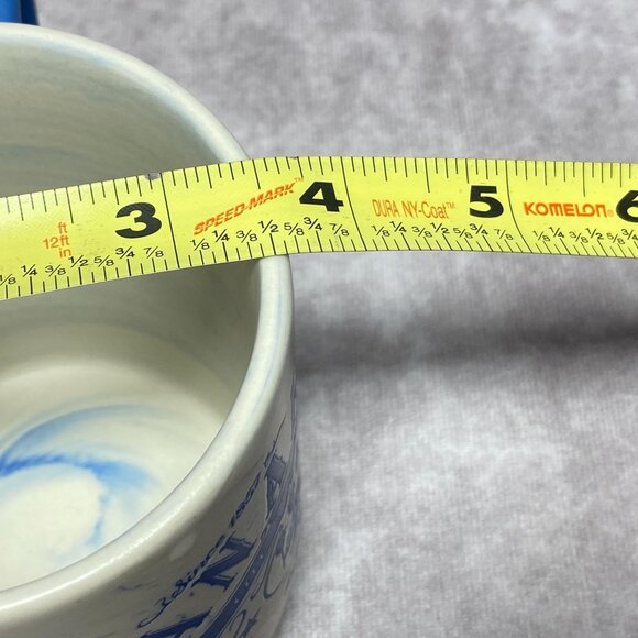 Anaheim Ceramic Mug Blue & White Marble Design With City Of Kindness Print 16oz - Picture 11 of 11